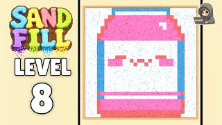 Sand Fill Block Puzzle level 8 walkthrough solution 