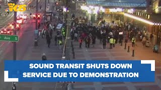 Sound Transit shuts down light rail line due to pro-Palestine demonstration