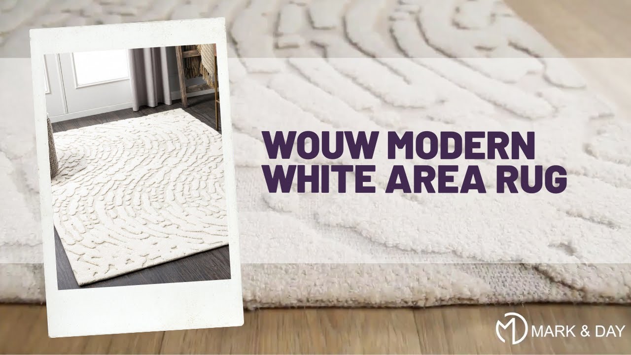 Wouw Modern White Area Rug
