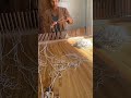 Starting My Next Raw Fleece Peg Loom Rug
