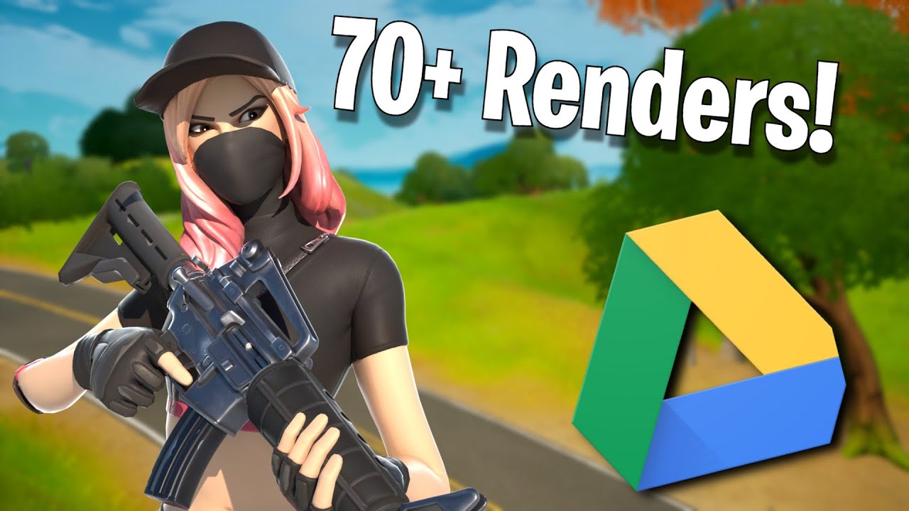 FORTNITE RENDER PACK #1(2021) GOOGLE DRIVE(70+renders) - YouTube