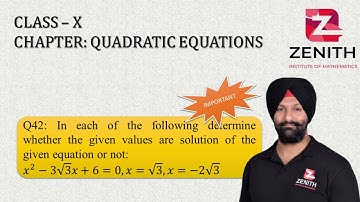 In each of the following determine whether the given values are solution of the given.....Q42: