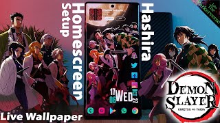 Demon Slayer - Hashira (9 Pillars)- Live Wallpaper & Android setup - Customize your Homescreen -EP83 screenshot 2
