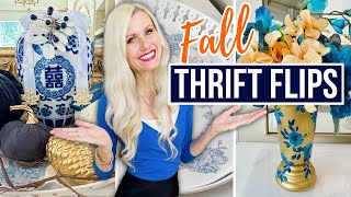 🍁THRIFTED FALL FLIPS! DIY HOME DECOR MAKEOVERS on a BUDGET!