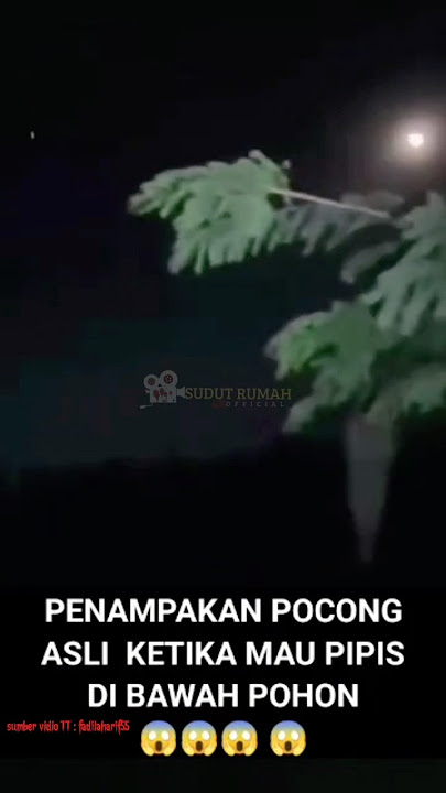 PEEING UNDER A TREE ENDS UP RUNNING CRAZY👹#trending #shorts #horror #creepy #ghost #pocong