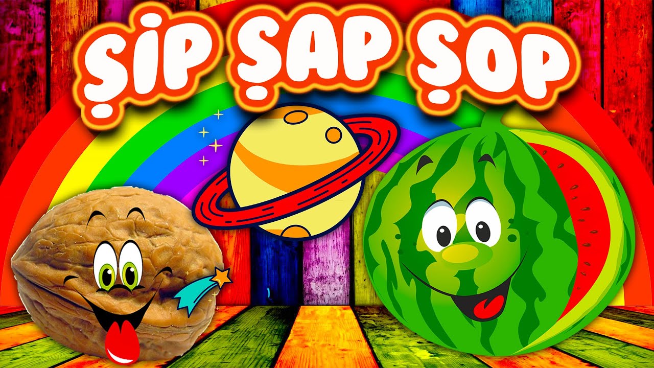 Ceviz Adam Şip Şap Şop Karpuz Adam Şip Şap Şop Gezegenler Şip Şap Şop Çizgi Film Tele Mini