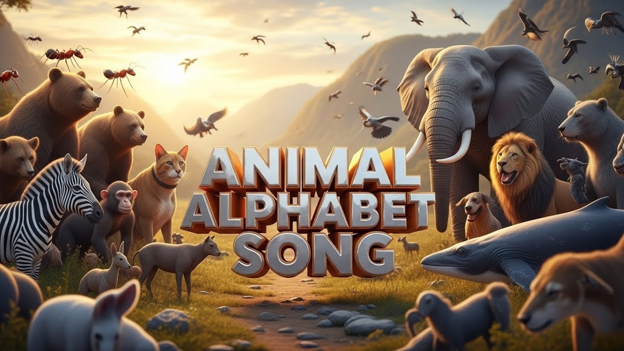 ABC Animal Song for Kids | Learn Alphabet A–Z | Fun 3D Cartoon - YouTube