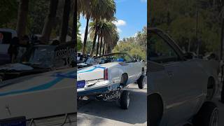 CONVERTIBLE Oldsmobile Cutlass Lowrider 3 Wheel Motion in Elysian Park, Los Angeles California! #car