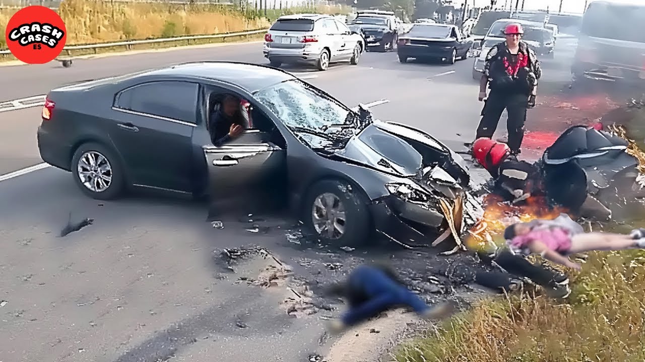 168 Impactantes Accidentes de Coche 2025: Imprudencias al Volante Captadas en Cámara.