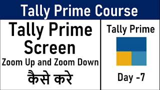 How zoom up and down of Tally Prime Screen ? screenshot 3