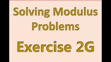 A2 Maths - Pure - Solving Modulus Problems
