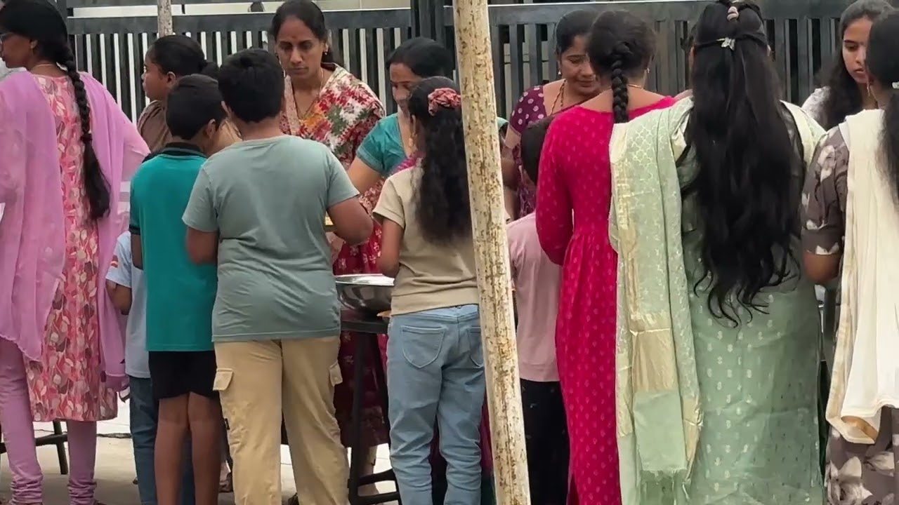 Day 4 Ganesh Chathurthi special Day children games and Anna Prasadam at Avanti nagar east Hyderabad 