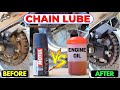 MOTUL VS Engine Oil + Diesel Cleaning || Chain LUBE Experiment - Best Result