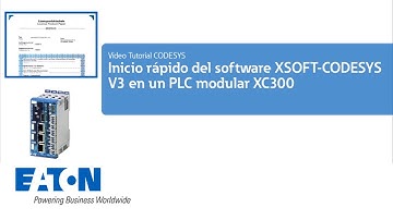 Inicio rápido del software XSOFT-CODESYS V3 en un PLC modular XC300