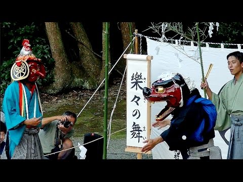 伊勢大神楽：波太神社 総舞奉納_楽々の舞（ささのまい）
