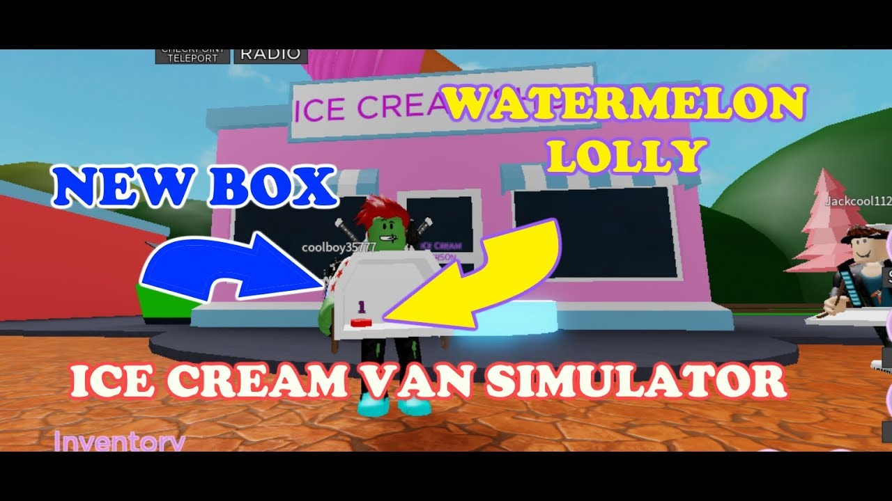 Roblox Ice Cream Van Simulator I Unlocked The Box Equipment To