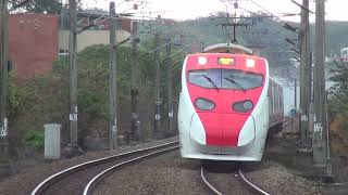 TEMU2000 臺鐵 2025.03.15 造橋雨中漫步的紅番鴨【普悠瑪號 271次】TR  Puyuma Exp. No.271 Tilting at Zao-Qiao in the Rain