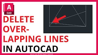 How to Delete Overlapping Lines in AutoCAD