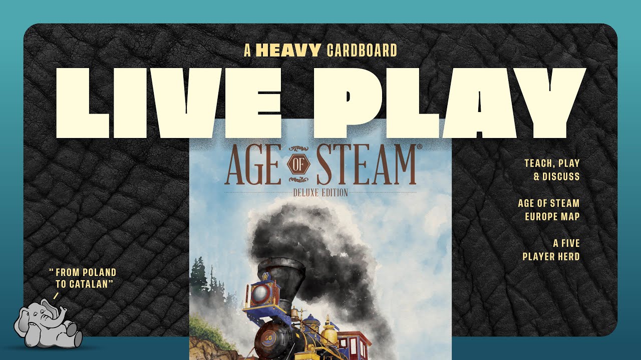 Age of Steam - Europe - 5p Teaching, Play-through, & Round table by Heavy Cardboard