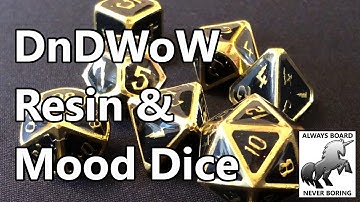 DnDWow RPG Dice Sets Review | Colour Shifting Mood Dice & Sharp Edged Resin Dice | Sponsored Video