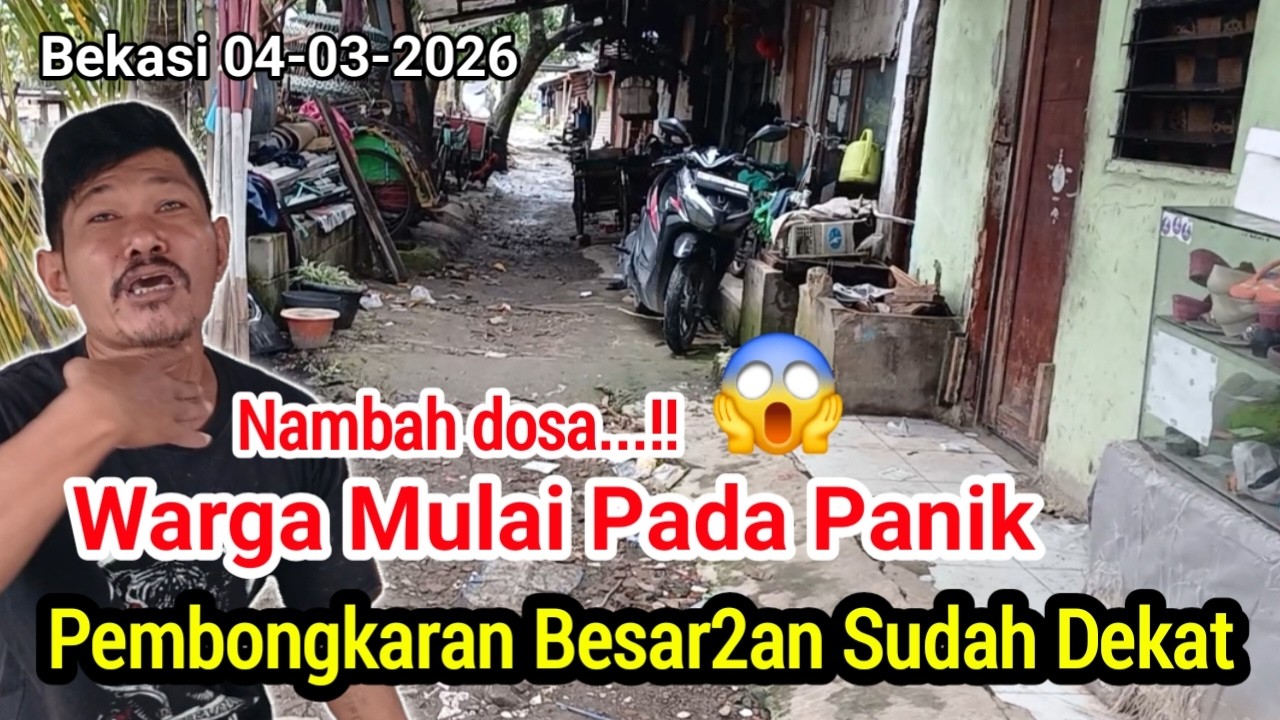 KALAU DI GUSUR MINTA ANTER KE KAMPUNG‼️UPDATE BONGKAR MANDIRI.