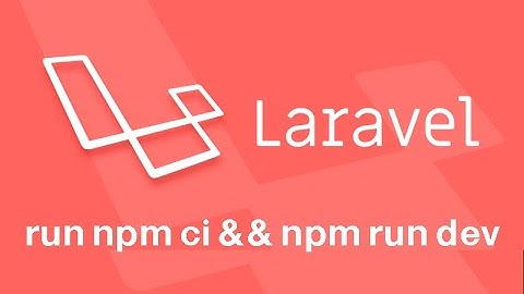 run npm ci && npm run dev