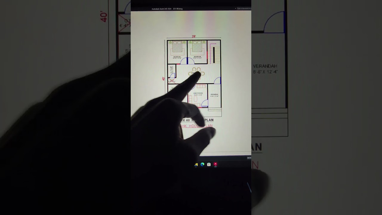 28X40 east facing house 🏡 design 23 November 2025