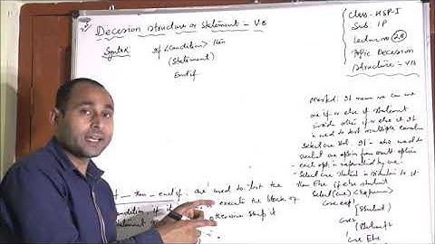 Topic: " Decision structures in Visual Basic" 11th- IP-Lecture- 28