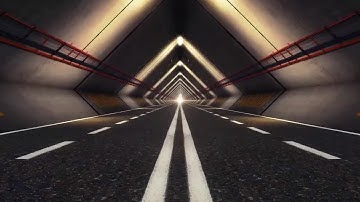 Abstract Speed Highway Road Tunnel 03 Stock Motion Graphics