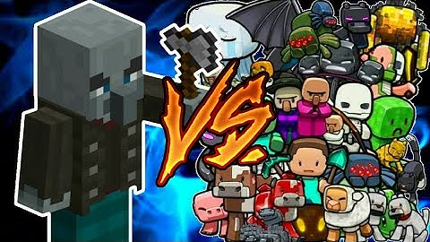 Vindicator VS All Mobs || Minecraft