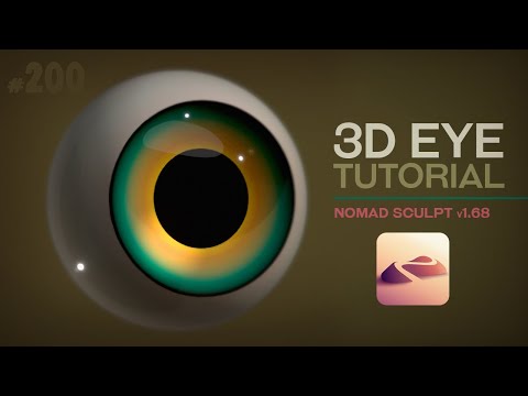 How to make an EYE in Nomad Sculpt | Step by Step Tutorial