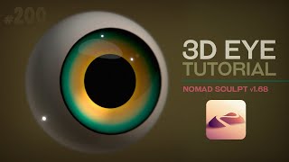 How to make an EYE in Nomad Sculpt | Step by Step Tutorial screenshot 4