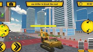 Heavy Sand Excavator Trying to build roads - Excavator simulator screenshot 5