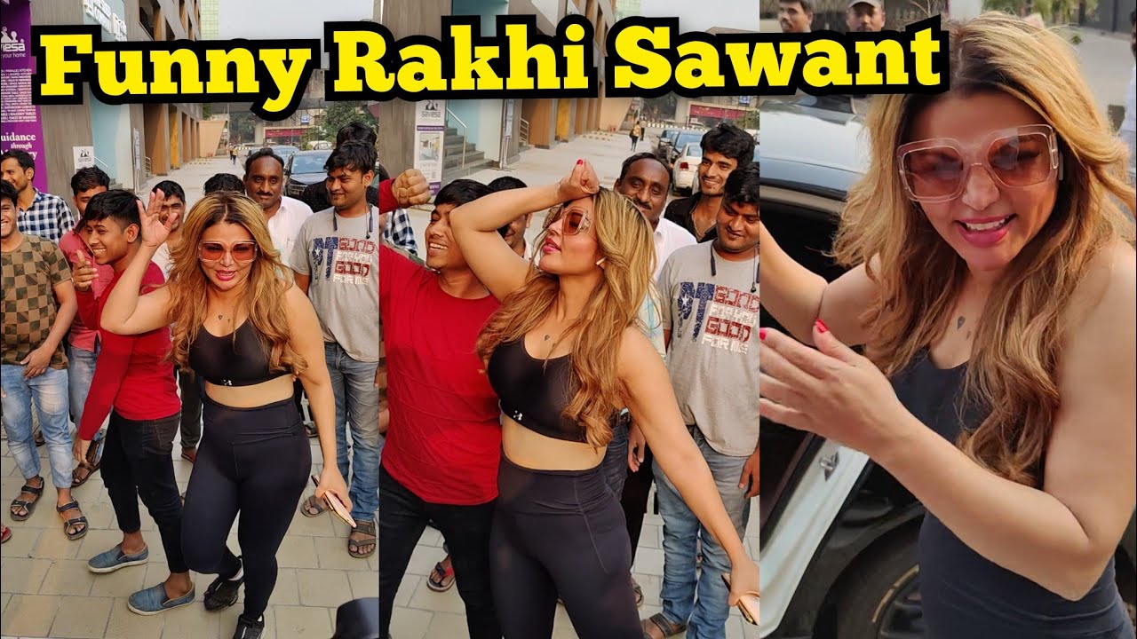 Rakhi Sawant Very Funny Moments In Public While Promoting Song To Make