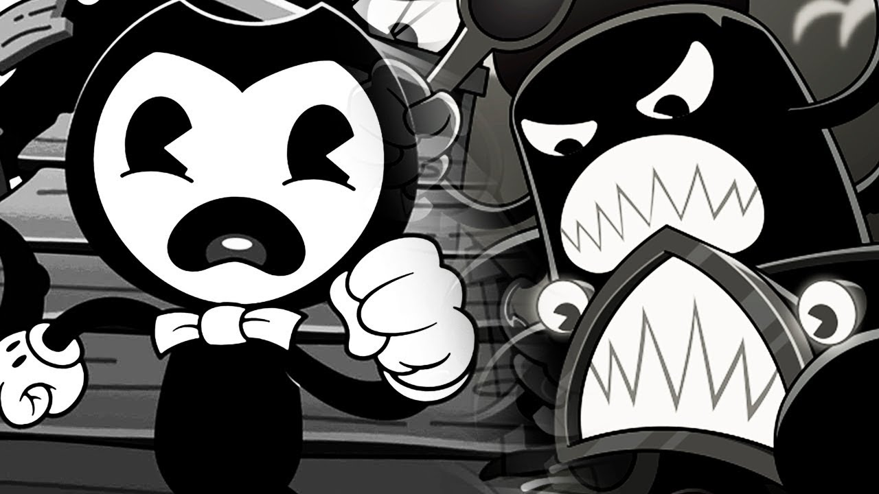 Bendy in nightmare run. Найтмер БЕНДИ. БЕНДИ РАН. БЕНДИ против сундука. Кошмарный БЕНДИ.
