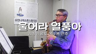 울어라 열풍아 김종기 알토 색소폰 연주 (2개월 레슨)