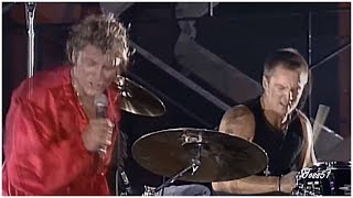 Video thumbnail of "Johnny et David Hallyday - Oh ma jolie Sarah Parc Des Princes 1993 HD"