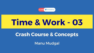 Time and Work | Crash Course & Concepts | Quantitative Aptitude for CAT 2021 Unacademy