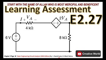 Chapter 2 Learning Assessment E 2.27 solution | Linear Circuit Analysis