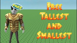 *FREE* Tallest and Smallest Avatars on Roblox