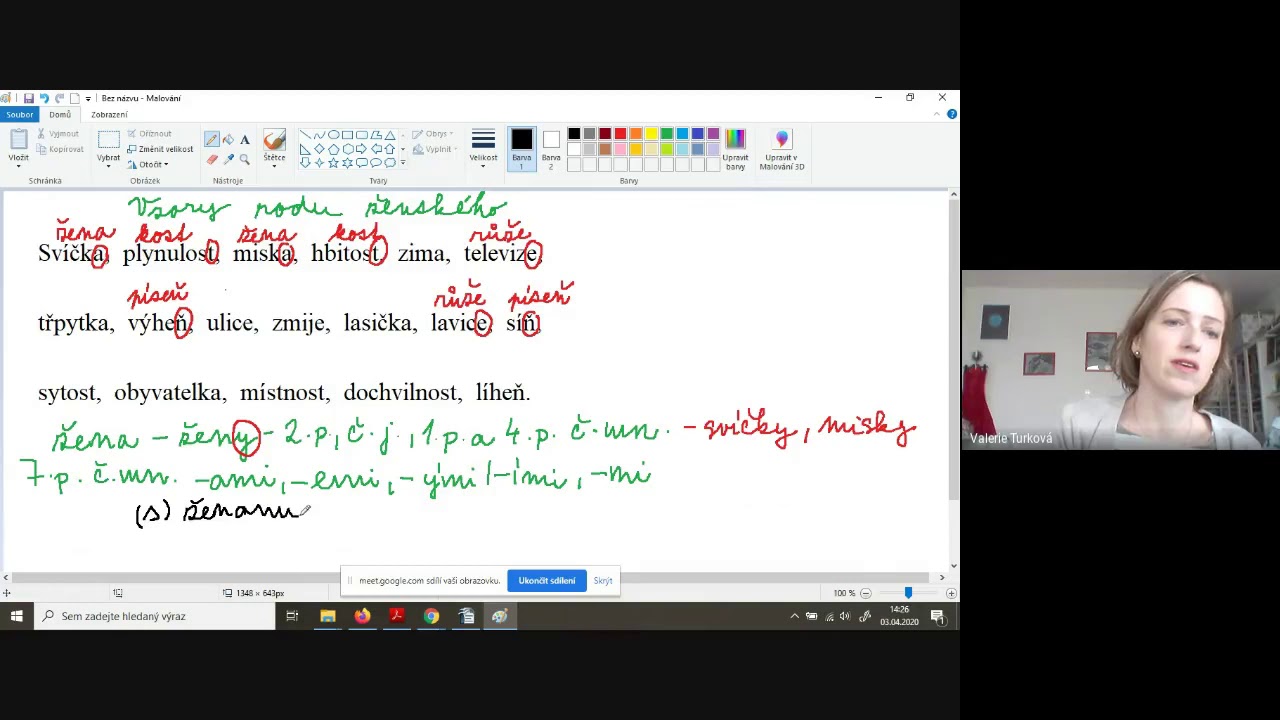 ČJ   Vzory podstatných jmen