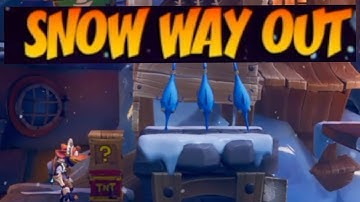 Snow Way Out , Crash Bandicoot 4, hidden boxes and gem