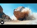 Tragic best of shocking catastrophic rockfalls failures caught on camera  what went wrong