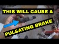 Pulsating brake pedal and ABS light~~~ EASY FIX