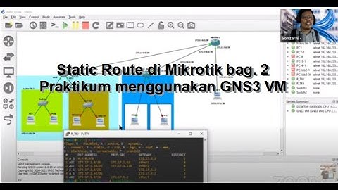 Static Route di Mikrotik bag. 2 | Praktikum menggunakan GNS3 VM