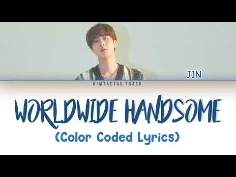 Jin Worldwide Handsome (Color Coded Lyrics)