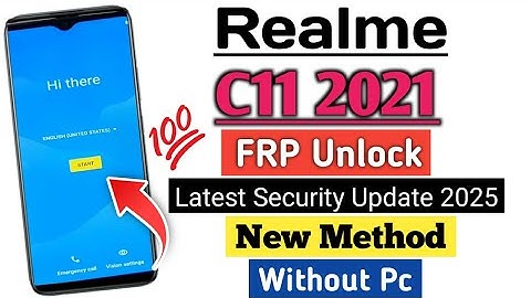 Realme C11 2021 FRP Unlock New Method 2025 | Realme C11 2021 FRP Bypass Latest Security (Without PC)