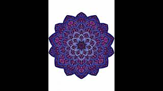 Coloring page from Flower Mandalas coloring book Coloring page from Flower Mandalas coloring book