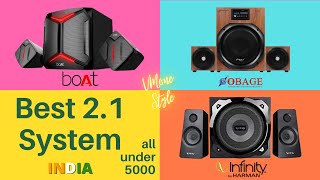 Infinity Hardrock 210 vs Obage 303 vs Boat Blitz ⚡ Best 2.1 Home Theater System Under 5000