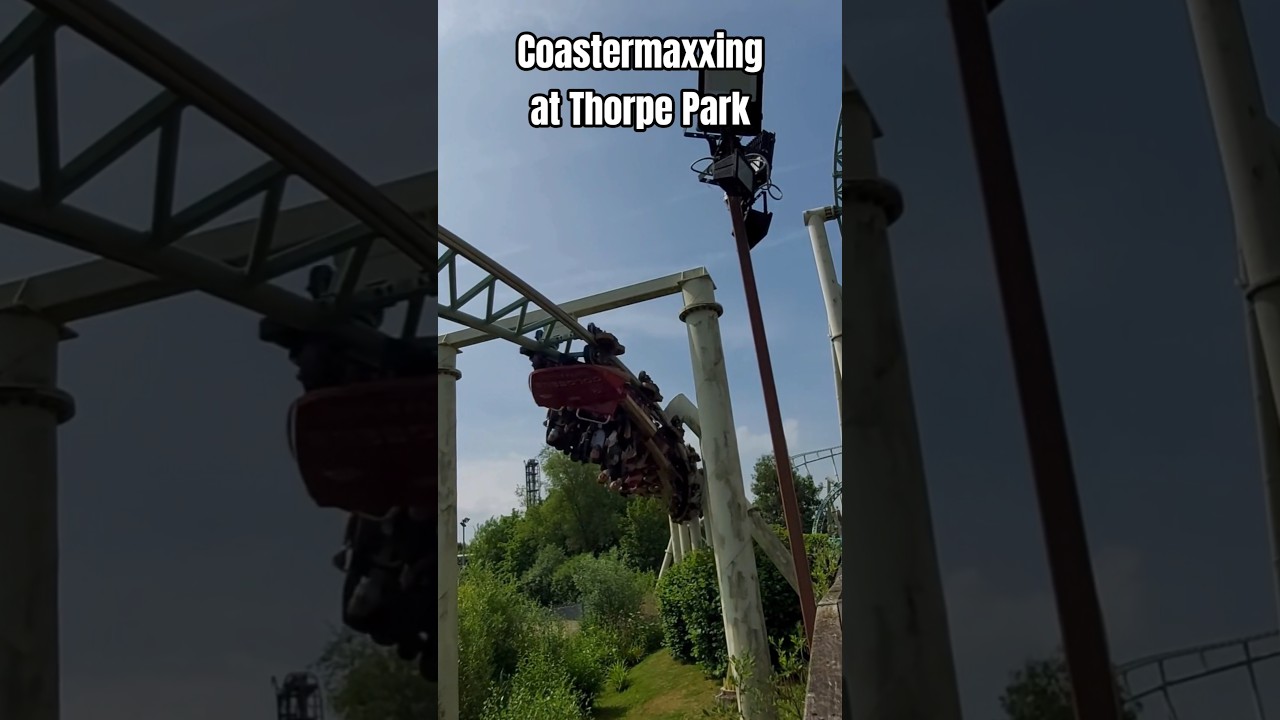 How Many Thorpe Park Coasters Can I Ride In 1 Hour? #shorts #thorpepark #rollercoaster